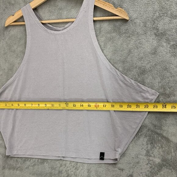 Varley Shirt Womens XS Gray Buckley Split Back Athletic Tank Top Workout Gym - Picture 3 of 9